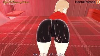 Akane Sawatari giving Footjob Chainsaw Man Hentai Uncensored
