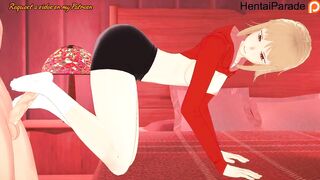 Akane Sawatari giving Footjob Chainsaw Man Hentai Uncensored
