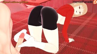 Akane Sawatari giving Footjob Chainsaw Man Hentai Uncensored