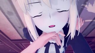 GIF FGO Saber Alter 3d hentai