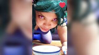 Meow meow kitty wants cream