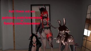 Mistress Lyla fucks her new playthings for you - Futa Female Male threesome - Preview