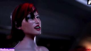 (4K) Monster futa women fuck girls hard with their big cock to fill them with cum | 3D Hentai Animat