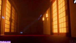 The ghost of a horny woman fucks a handsome cock full of cum | 3D Hentai Animations | P94