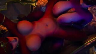 Two Succubus with the best titfuck ever