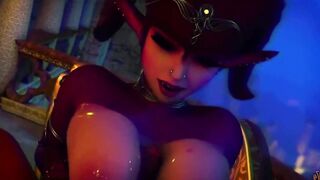 Two Succubus with the best titfuck ever