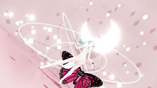 MIKU X INSECT HENTAI SEX DANCE MMD CREAMPIE UNDRESS DANCE SOFT GREEN HAIR COLOR EDIT SMIXIX