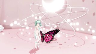 MIKU X INSECT HENTAI SEX DANCE MMD CREAMPIE UNDRESS DANCE SOFT GREEN HAIR COLOR EDIT SMIXIX