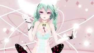 MIKU X INSECT HENTAI SEX DANCE MMD CREAMPIE UNDRESS DANCE SOFT GREEN HAIR COLOR EDIT SMIXIX