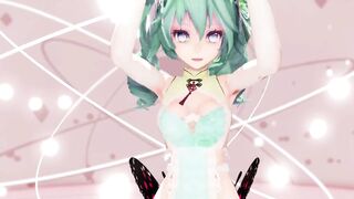 MIKU X INSECT HENTAI SEX DANCE MMD CREAMPIE UNDRESS DANCE SOFT GREEN HAIR COLOR EDIT SMIXIX