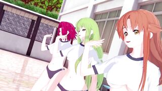 【KKS／MMD】"Brave Girls - Chi Mat Ba Ram" 紅月カレン C.C. シャーリー【コードギアス】