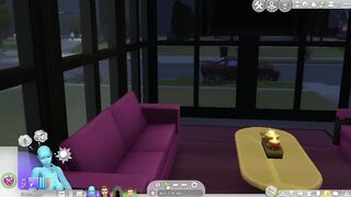 Sims 4: Fucking an Alien on Couch