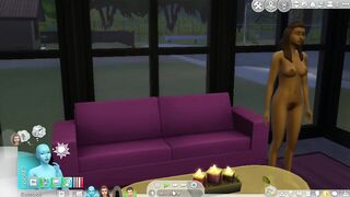 Sims 4: Fucking an Alien on Couch