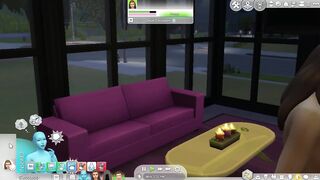 Sims 4: Fucking an Alien on Couch