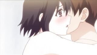 Uncensored Hentai / Fucked his girlfriend while she was taking a bath (overflow)
