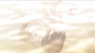 Uncensored Hentai / Fucked his girlfriend while she was taking a bath (overflow)