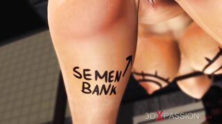 Super BDSM. Big black cock for sexy punk girl in cuffs in the prison
