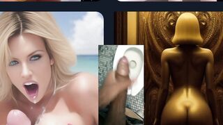 BBC jacking off to ai hentai