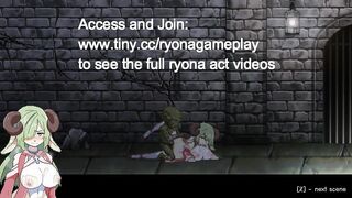 Cute green haired lady having sex with green men in Priestess lust new hentai gameplay video
