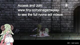 Cute green haired lady having sex with green men in Priestess lust new hentai gameplay video
