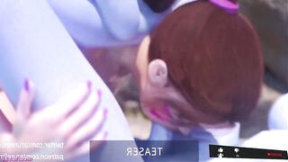 OVERWATCH ORGÍA FUTANARI TRANSEXUAL CHUPANDO PENETRANDO ORGASM