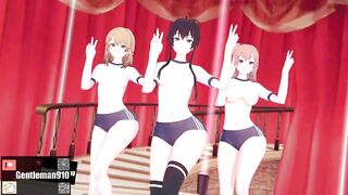 【KKS／MMD】SATURDAY - MMook 雪ノ下雪乃 由比ヶ浜結衣 一色いろは【俺ガイル 】