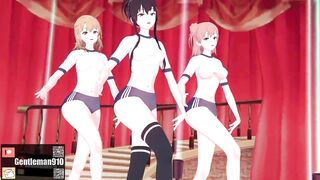 【KKS／MMD】SATURDAY - MMook 雪ノ下雪乃 由比ヶ浜結衣 一色いろは【俺ガイル 】
