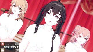【KKS／MMD】SATURDAY - MMook 雪ノ下雪乃 由比ヶ浜結衣 一色いろは【俺ガイル 】