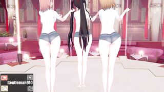 【KKS／MMD】SATURDAY - MMook 雪ノ下雪乃 由比ヶ浜結衣 一色いろは【俺ガイル 】