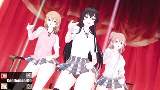 【KKS／MMD】SATURDAY - MMook 雪ノ下雪乃 由比ヶ浜結衣 一色いろは【俺ガイル 】