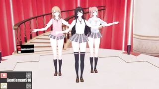 【KKS／MMD】SATURDAY - MMook 雪ノ下雪乃 由比ヶ浜結衣 一色いろは【俺ガイル 】