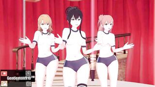 【KKS／MMD】SATURDAY - MMook 雪ノ下雪乃 由比ヶ浜結衣 一色いろは【俺ガイル 】