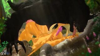 Smolder takes big wolf cock