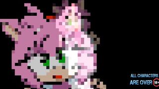 Amy le coquetea a Sonic DESNUDA
