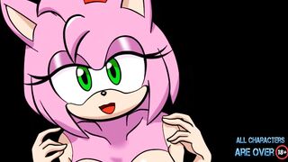 Amy le coquetea a Sonic DESNUDA