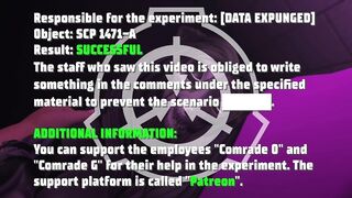SCP 1471 - А sexual experiment with you