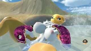 A Rena Playing With Her Pussy in a Waterfall