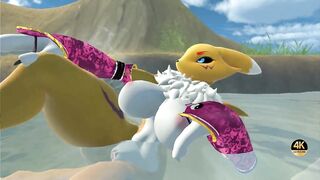 A Rena Playing With Her Pussy in a Waterfall