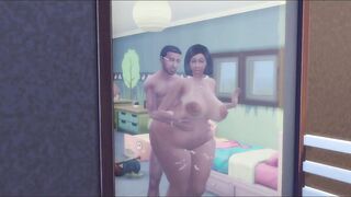 2 Horny milfs get covered in nutt