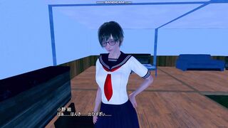 3D HENTAI Game AI syoujyo [riko EP:12]【AI少女 眼鏡,ショートカット,JK,白ハイソックス,本番,SEX】