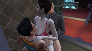 Public and group sex at a disco | Porno Game 3d