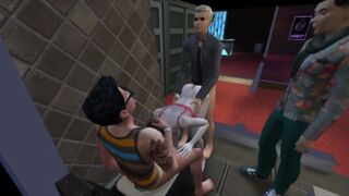 Public and group sex at a disco | Porno Game 3d