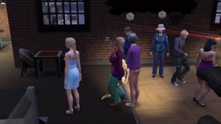 Public and group sex at a disco | Porno Game 3d