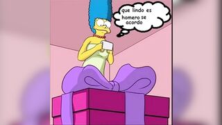 The Simpsons - Marge Fucked on valentines Comic Porn Parody