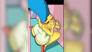 The Simpsons - Marge Fucked on valentines Comic Porn Parody