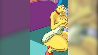 The Simpsons - Marge Fucked on valentines Comic Porn Parody
