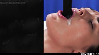Real Life Hentai - Alya Stark masturbates before Alien Monster fucks her real good