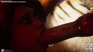 Monster x Slut Maya Blowjob