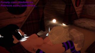 Cat Girl Enjoys Titjob and BJ From Elf Girl ERP VRC Teaser