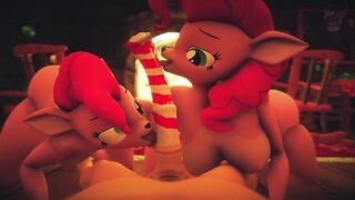 HornyForest - Happy New year with raindeers (Pinkie Pie version)